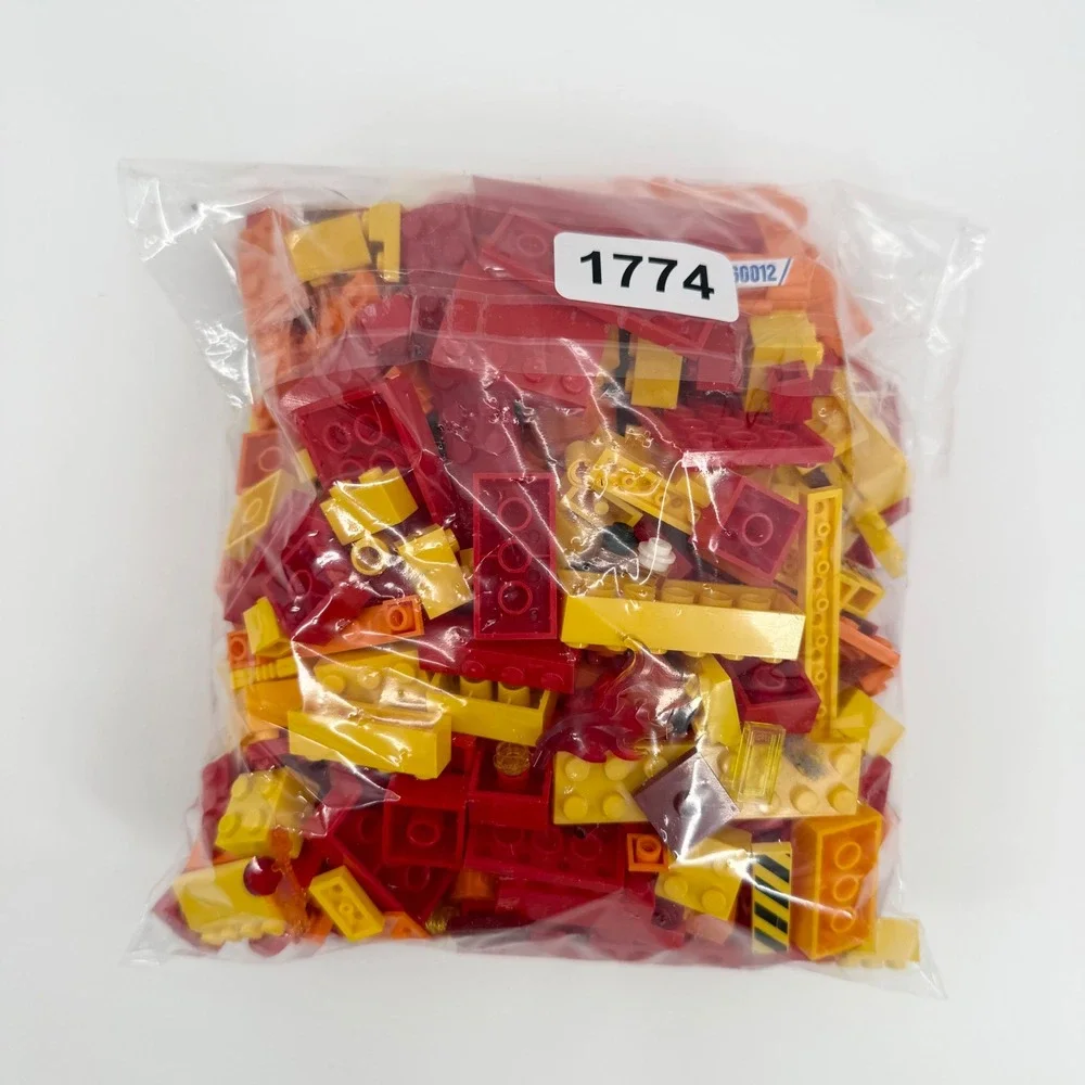 Lego‎ Bulk Lot Color Sorted Yellow Orange Red Mix 1 Pound Pieces Parts Bricks
